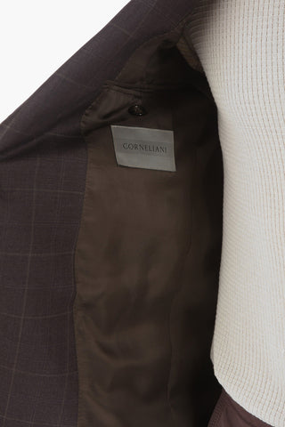 Blazer LEADER in Motivo a Quadri Tattersall con Revers classico