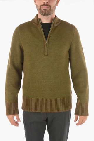 MM10 Maglione in misto Lana e Mohair con Zip