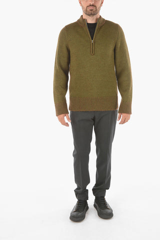 MM10 Maglione in misto Lana e Mohair con Zip