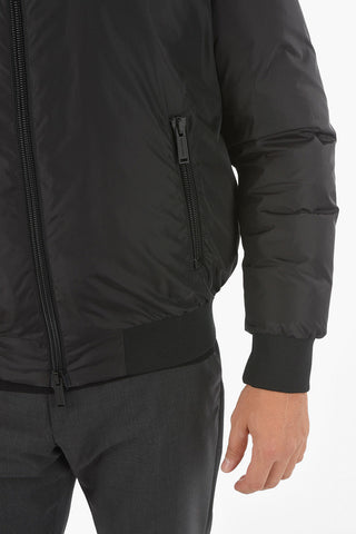 Bomber Imbottito con Logo in Lettering