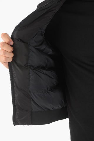 Bomber Imbottito con Logo in Lettering