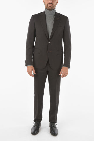 CC COLLECTION Virgin Wool RIGHT Suit with Iconic Beetle Brooch