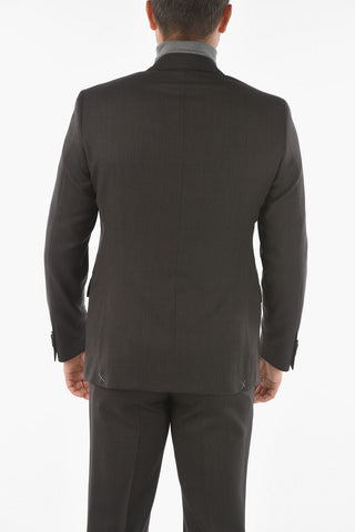CC COLLECTION Virgin Wool RIGHT Suit with Iconic Beetle Brooch