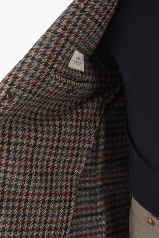 CC COLLECTION Cappotto in Pied de Poule in Lana Vergine e Cashmere