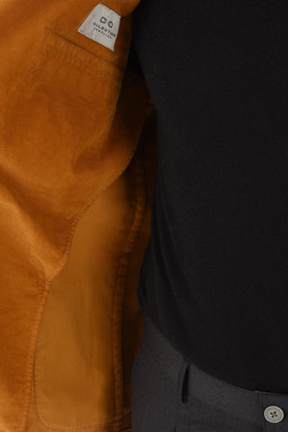 CC COLLECTION Velour Double-breasted Blazer with Peak Lapel