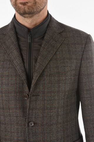 CC COLLECTION Blazer RIGHT in Lana Vergine con Chest Piece Removibile