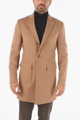 Combed Wool Three Button Coat