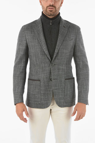 ID Bouclé Blazer with Removable Chest Piece