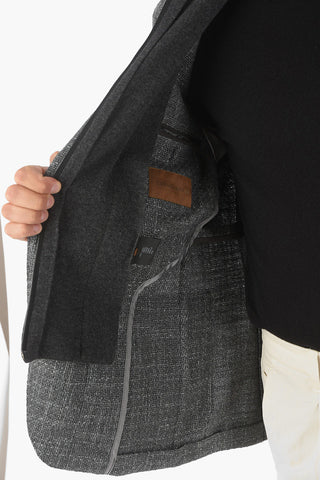 ID Bouclé Blazer with Removable Chest Piece