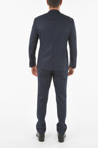 Virgin Wool GATE Suit with Notch Lapel