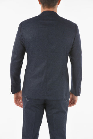 Virgin Wool GATE Suit with Notch Lapel