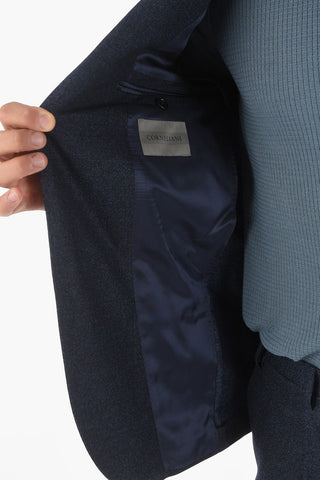 Virgin Wool GATE Suit with Notch Lapel
