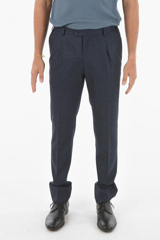 Virgin Wool GATE Suit with Notch Lapel