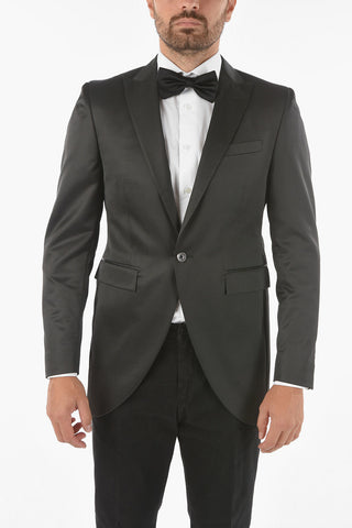 CC COLLECTION Blazer CERIMONY REFINED in Misto Lana Vergine con Revers a Lancia