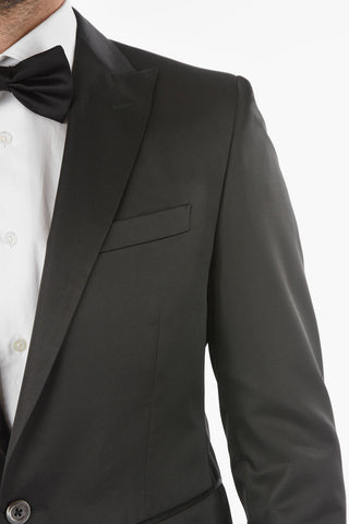 CC COLLECTION Blazer CERIMONY REFINED in Misto Lana Vergine con Revers a Lancia