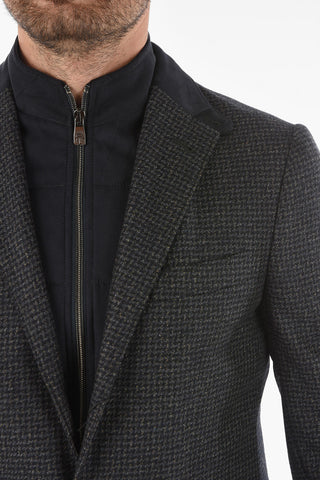 ID Virgin Wool Cashmere IDENTITY Blazer with Removable Chest piece