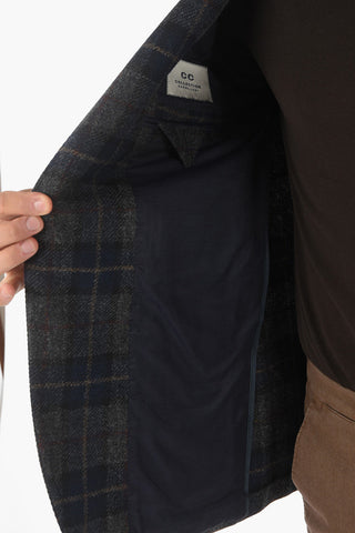 CC COLLECTION Blazer REFINED in Lana Vergine con Iconica Spilla Coleottero