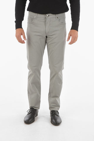 ID Pantaloni 5-tasche in Cotone Stretch 