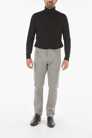 ID Pantaloni 5-tasche in Cotone Stretch 