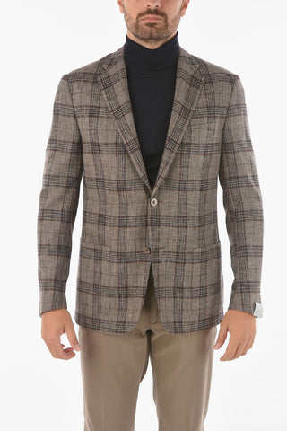 Tattersall Checkered GATE Blazer with Notch Lapel