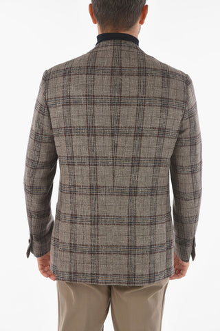 Tattersall Checkered GATE Blazer with Notch Lapel
