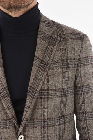 Tattersall Checkered GATE Blazer with Notch Lapel