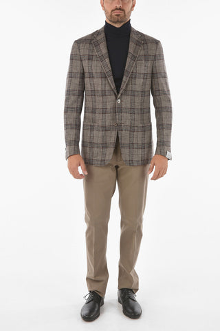 Tattersall Checkered GATE Blazer with Notch Lapel