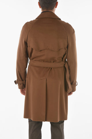 Virgin Wool Double Breasted Coat with Belt
