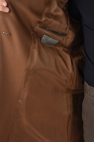 Virgin Wool Double Breasted Coat with Belt