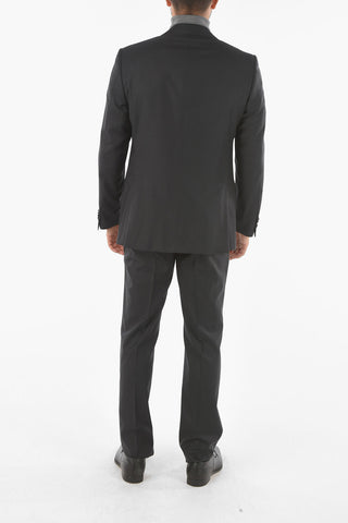 virgin wool side vents notch lapel 2-button suit