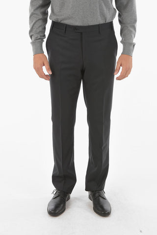 virgin wool side vents notch lapel 2-button suit