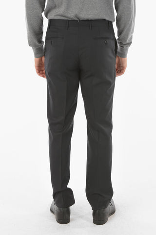 virgin wool side vents notch lapel 2-button suit