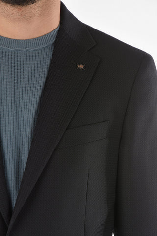 CC COLLECTION Virgin Wool RIGHT Suit with Iconic Beetle Brooch