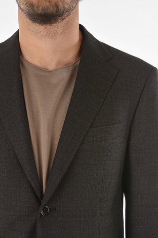 Virgin Wool Blend MANTUA Suit with Notch Lapel