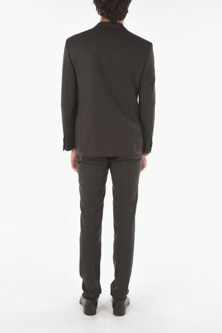Virgin Wool Blend MANTUA Suit with Notch Lapel