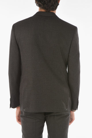 Virgin Wool Blend MANTUA Suit with Notch Lapel