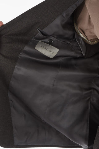 Virgin Wool Blend MANTUA Suit with Notch Lapel