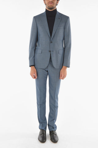 CC COLLECTION Pied-de-poule Virgin Wool RIGHT Suit with Iconic Beetle Brooch