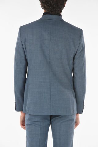 CC COLLECTION Pied-de-poule Virgin Wool RIGHT Suit with Iconic Beetle Brooch