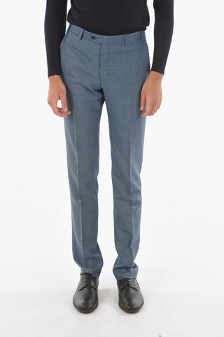 CC COLLECTION Pied-de-poule Virgin Wool RIGHT Suit with Iconic Beetle Brooch