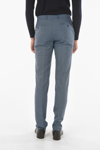 CC COLLECTION Pied-de-poule Virgin Wool RIGHT Suit with Iconic Beetle Brooch