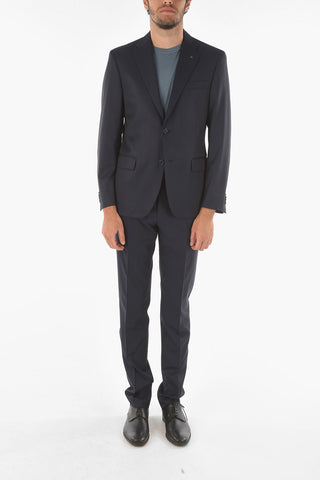 CC COLLECTION Virgin Wool RIGHT Suit with Iconic Brooch