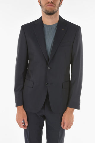 CC COLLECTION Virgin Wool RIGHT Suit with Iconic Brooch