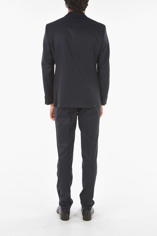 CC COLLECTION Virgin Wool RIGHT Suit with Iconic Brooch