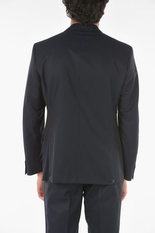 CC COLLECTION Virgin Wool RIGHT Suit with Iconic Brooch