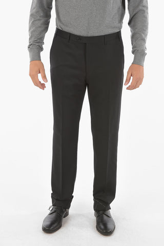 virgin wool side vents notch lapel 2-button suit