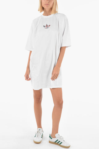 Short-sleeved Drawstring Tee Dress