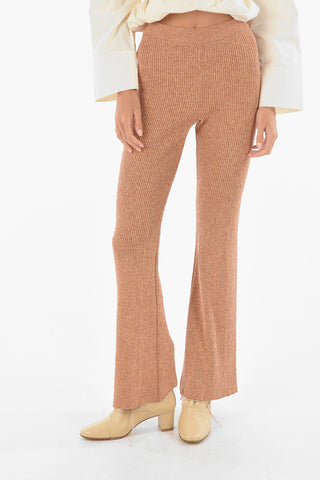 Knitted Ribbed EGON Boot Cut Pants