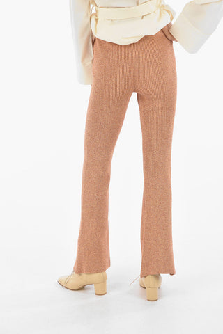 Knitted Ribbed EGON Boot Cut Pants