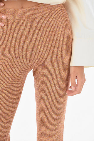 Knitted Ribbed EGON Boot Cut Pants